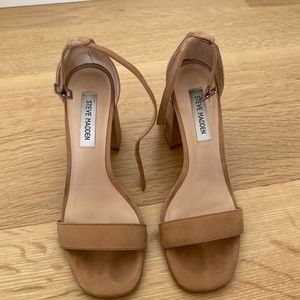 Steve Madden Nude Suede Sandals